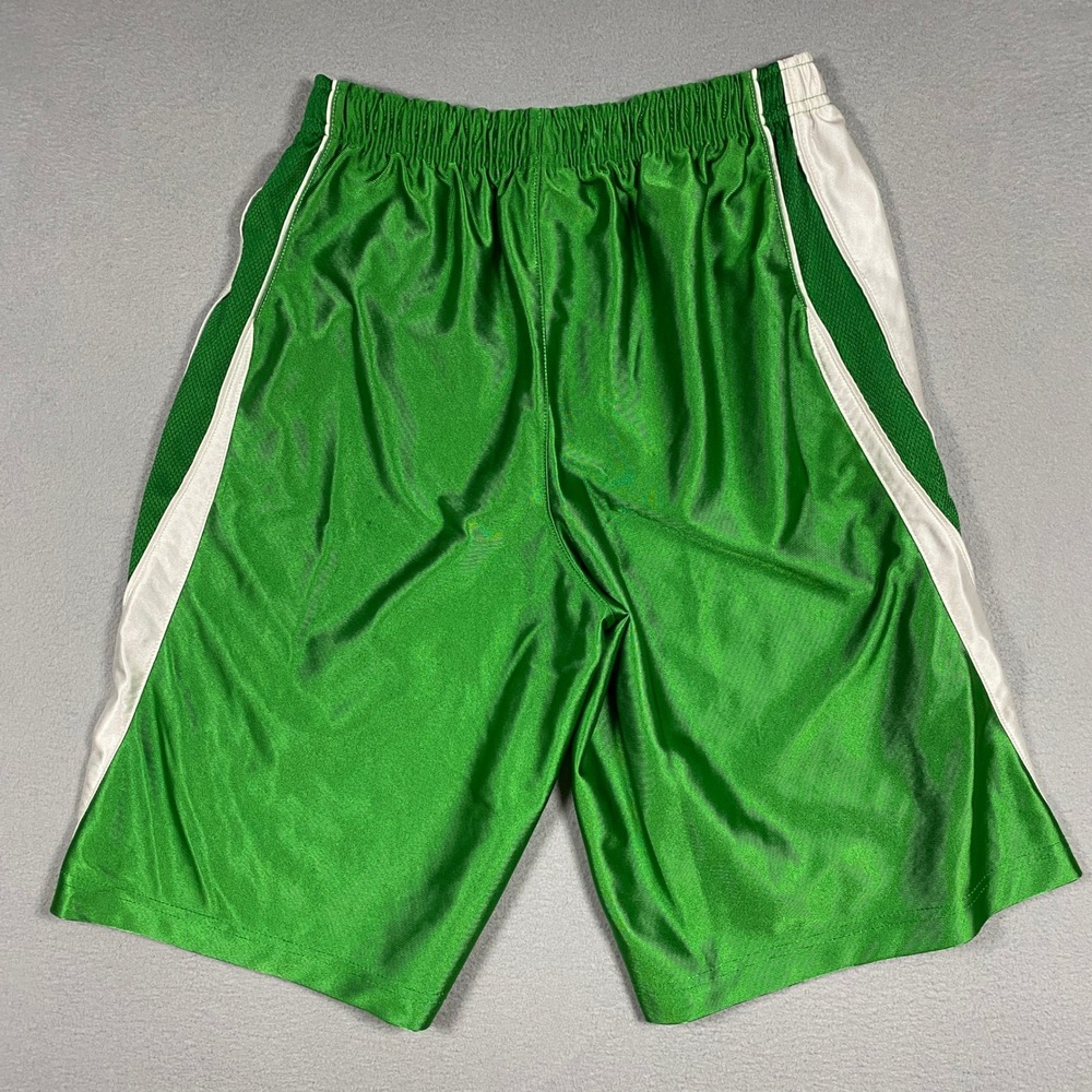 Nike Basketball Shorts Mens Large Green White Dazzle Mesh 416174-396